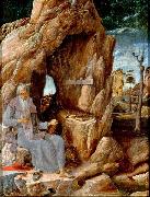 Andrea Mantegna San Girolamo nel Deserto oil on canvas